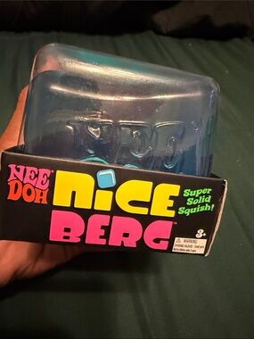 Nee Doh Nice Berg Blue Super Solid Squish Toy